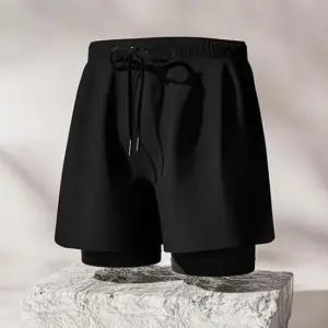 남자 반바지 레깅스 일체형 비치바지 LM-0367