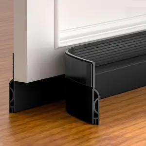 펀딘 도어 드래프트 스토퍼 하단을 위한 조절 가능한 스윕 실리콘 풍화 제거 하단 씰 차단기 공기 소음