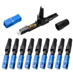 GwliUni 100개 SC 광섬유 고속 냉각 커넥터 FTTH CATV 등을 위한 단일 모드 조립 어댑터 플러그 SCUPC