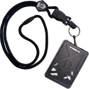 전문가 ID 버티컬 탑 로드 쓰리 카드 배지 홀더 - 하드 플라스틱 헤비 듀티 브레이크 어웨이 랜야드 퀵