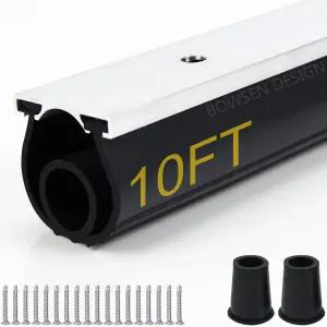 BOWSEN 헤비 듀티 U+O 링 유니버설 차고 도어 하단 씰 알루미늄 트랙 리테이너 키트가 있는 웨더스트립