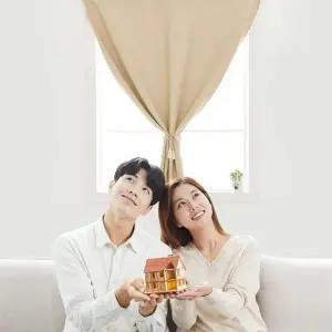 [하프클럽/셀러허브]암막 커튼 패브릭 가림막 거실커텐 커텐 1.5x2m