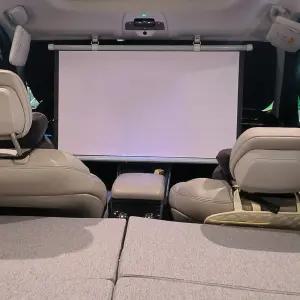 족자형스크린 휴대용 차량용 프로젝터 이동식 빔프로젝트 와이드 야외 캠핑