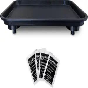 버그스너브 개미 방지 트레이 기어 다니는 해충이 없는 반려동물 사료 공급 스테이션을 위한 물 해자