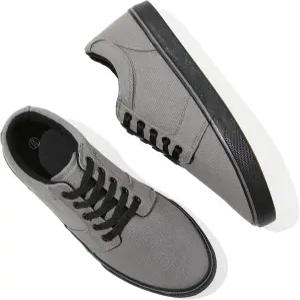 벤파오 남성 화이트 캐주얼 슈즈 올 블랙 패션 스니커즈 남성용 로우탑 레이스업 캔버스