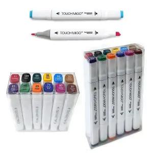 트윈마카펜 (유성) 마커펜세트 듀얼 터치펜 -12색세트