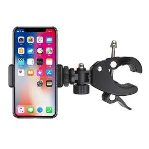 [셀러에이드]휴대폰 스마트폰 봉 고정 집게 거치대 홀더 스탠드