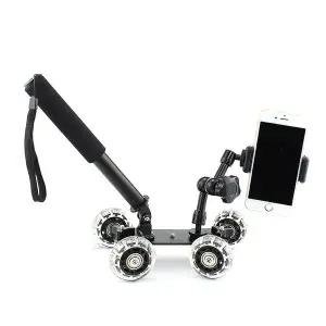 [셀러에이드]핸드폰 촬영용 그라운드 슬라이딩 레일 카 거치대 스탠드