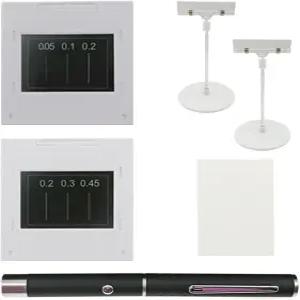 영의 이중 슬릿 실험 단일 홀더 관찰 보드 적색 광원 광학 요소 물리 키트 간섭 회절 격자 시트 50 * 50mm