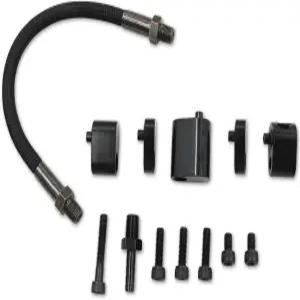 Gxencks 블랙 프로 슈트 LS 냉각수/증기 포트 모든 GM 시리즈 엔진 스로틀 바디 바이패스 호스 키트용