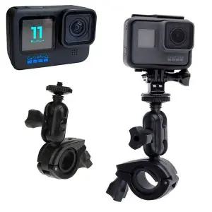 [셀러에이드]고프로 11 블랙 호환 액션캠 자전거 핸들바 폴 마운트 거치대