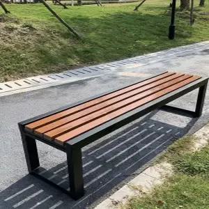 야외 벤치 정원 긴의자 야외용 스테인리스 대기의자 카페