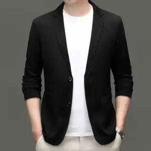 슬램덩크 남성 정장 쿨링 싱글 재킷 트렌드 핏 봄가을 블레이저 상의 코트 스판 HO3