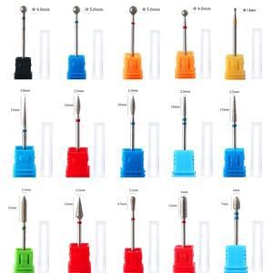 다이아몬드 네일 드릴 비트 매니큐어 파일 폴리싱 밀링 커터 버 젤 제거 전기 그라인딩 장비 액세서리