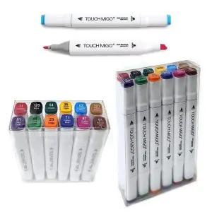 트윈마카펜 (유성) 마커펜세트 듀얼 터치펜 -12색세트