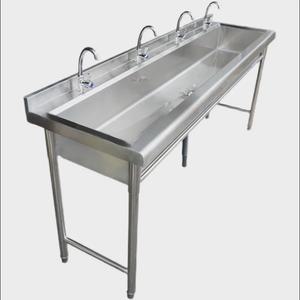 개수대 세면대 운동장 캠핑장 수도꼭지 싱크대 3개 120x60x80cm 스텐 간이