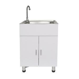 일체형 주방 싱크대 폭좁은 벌집 상업용 와셔 발코니 사무 사무용 간편한 농막 캠핑용