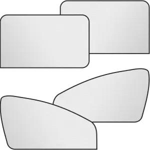 UHANBUT 마그네틱 자동차 전면 및 후면 창문 햇빛 가리개 암막 자동 측면 커버 자외선 차단 윈드실드