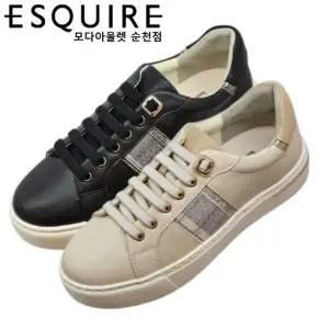 [에스콰이아]부드럽고 탄성감 좋은 인솔로 착화감 좋아 발편한 여성 스니커즈 PFDFHZ7