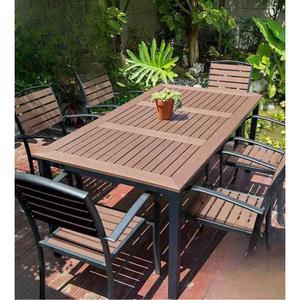 야외용 테이블세트 나무 식탁 의자 4 1 파켓120 원목 스 옥상 야외 방수 chair 정원 Bu