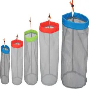 알레몬 소형에서 XX대형 드로스트링 메쉬 스터프 자루 디디 가방 보관 파우치 여행용 캠핑 하이킹용 침낭