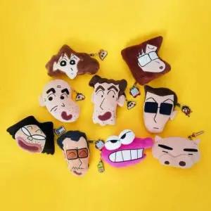 캐릭터 얼굴 미니 파우치 화장품 수납 가방 조연시리즈 파우치백