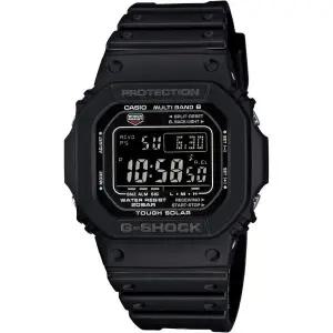카시오 남성용 GW-M5610-1BJF G-Shock 태양광 디지털 멀티 밴드 6 블랙 시계