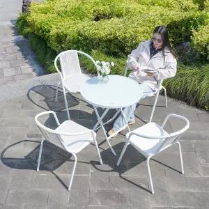 트랑떼 접이식 카페 4인 야외용 야외테이블 테라스 테이블 세트