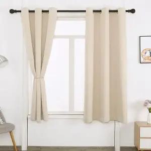 [하프클럽/셀러허브]안방암막커튼 암막 커튼 용 베이지 작은 2장