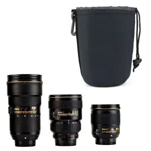 렌즈 파우치 L 사이즈 가방 케이스 DSLR 카메라 줌렌즈