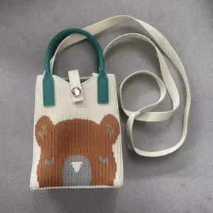 [오너클랜]손목 스트랩 니트 토트백 미니 핸드폰 가방 크로스백 여성 데일리