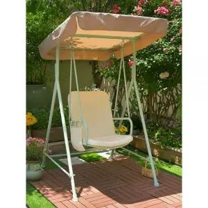 테라스그네 카페정원 흔들의자 캠핑스윙 야외인테리어 철재프레임 벤치형