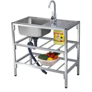 야외 베란다 싱크대 싱크볼 개수대 이동식 캠핑 다용도 세척 보조