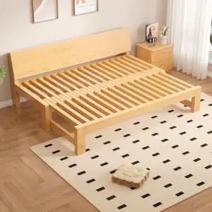 확장형 쇼파 겸 침대 평상 원목 접이식 프레임 등받이