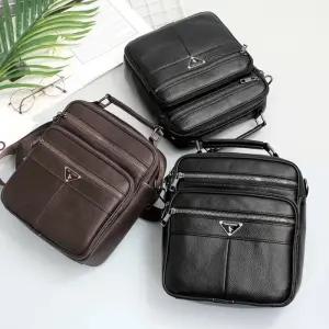 남녀 가죽 직장인가방 크로스백 데일리 캐주얼 심플