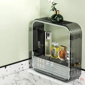 화장품정리함 화장품정리 뷰티 선반(42cm) 화장품수납함 화장품 진열장 (그레이)