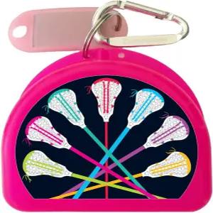 라크로스 마우스가드 케이스 리테이너 - 스틱 핑크