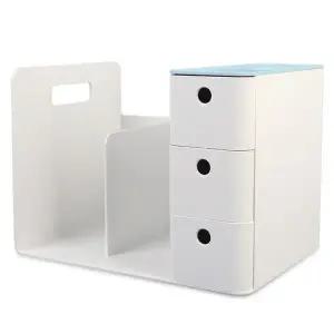 [하프클럽/셀러허브]리템 콤보 책꽂이 민트 서랍 연필꽂이 3단