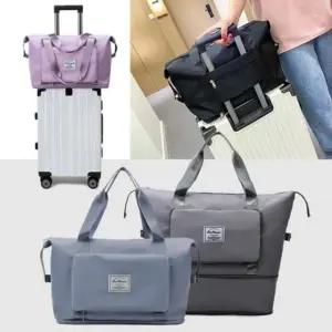 폴딩 보스턴백 장바구니 숄더백 접이식 토트백 대용량 Itg5+4tVC