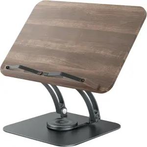 투니 독서용 책꽂이 360 회전 베이스가 있는 조절 가능한 음악 악보용 탄성 페이지 클립이 접이식 쿡북