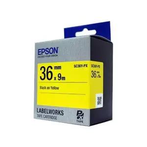 엡손 테이프카트리지 SC36Y(36mm Yellow Black)