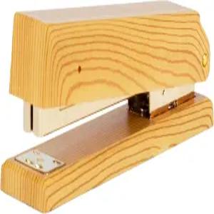 블루 모나코 아크릴 나무 그레인 스테이플러 부드러운 수동 조작이 가능한 금속 홈 오피스 학교 작업