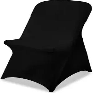 블랙 체어 커버 스트레치 접이식 의자 결혼식 파티 연회 휴일 축하 무역 박람회 공예 전시 장식용 범용