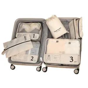 여행용 파우치 캐리어 세트 정리 수납 메쉬 방수 JfA7+4eGY