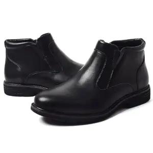 남성 고급 부츠 신발 데일리 발목 구두 첼시 슈즈 QYz8+8SmT