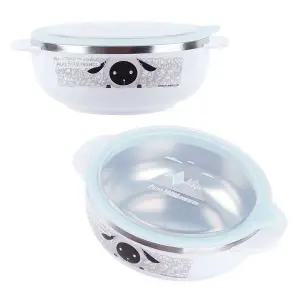 손잡이 대접 그릇 간식 유아 아기 식기 통 용기