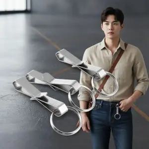 허리 벨트 고리형 키홀더 가방 걸이용 탈착식 스마트키 스트랩