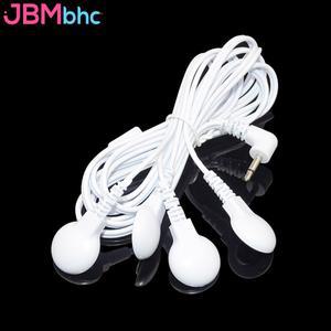 2/4 웨이 EMS 기계 마사지기  단추 케이블 전극 패드  TENS 유닛 리드 와이어 표준 연결