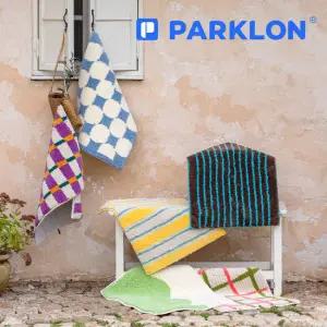 [파크론] 2P 자카드 러그 발매트 (60x45cm)