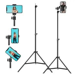 [셀러에이드]핸드폰 접이식 방송 휴대 스탠드 촬영 삼각대 장비